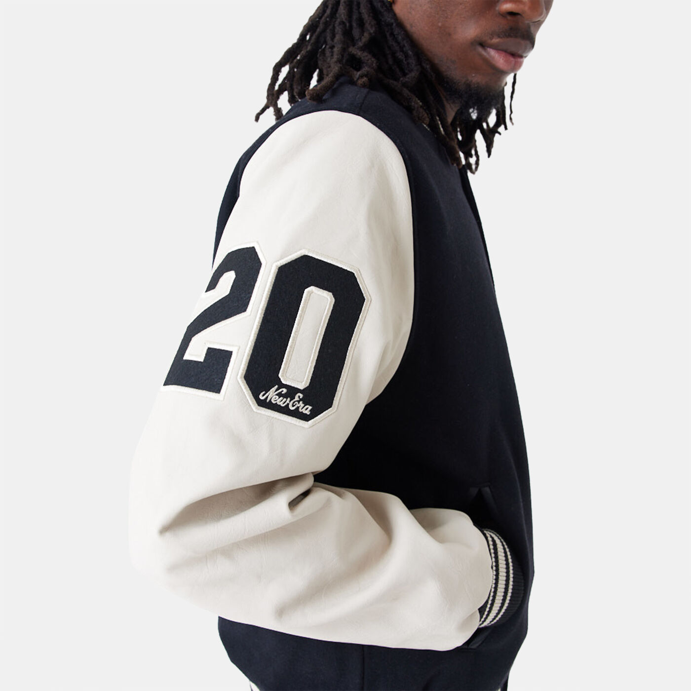 Men's Script Logo Varsity Jacket