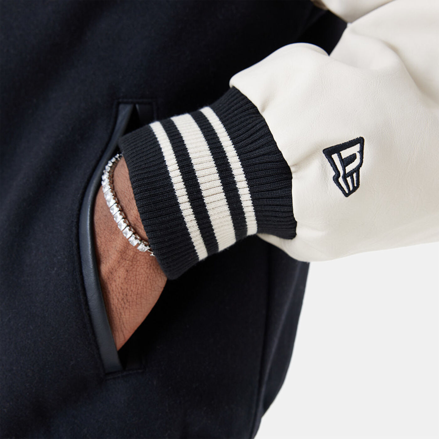 Men's Script Logo Varsity Jacket
