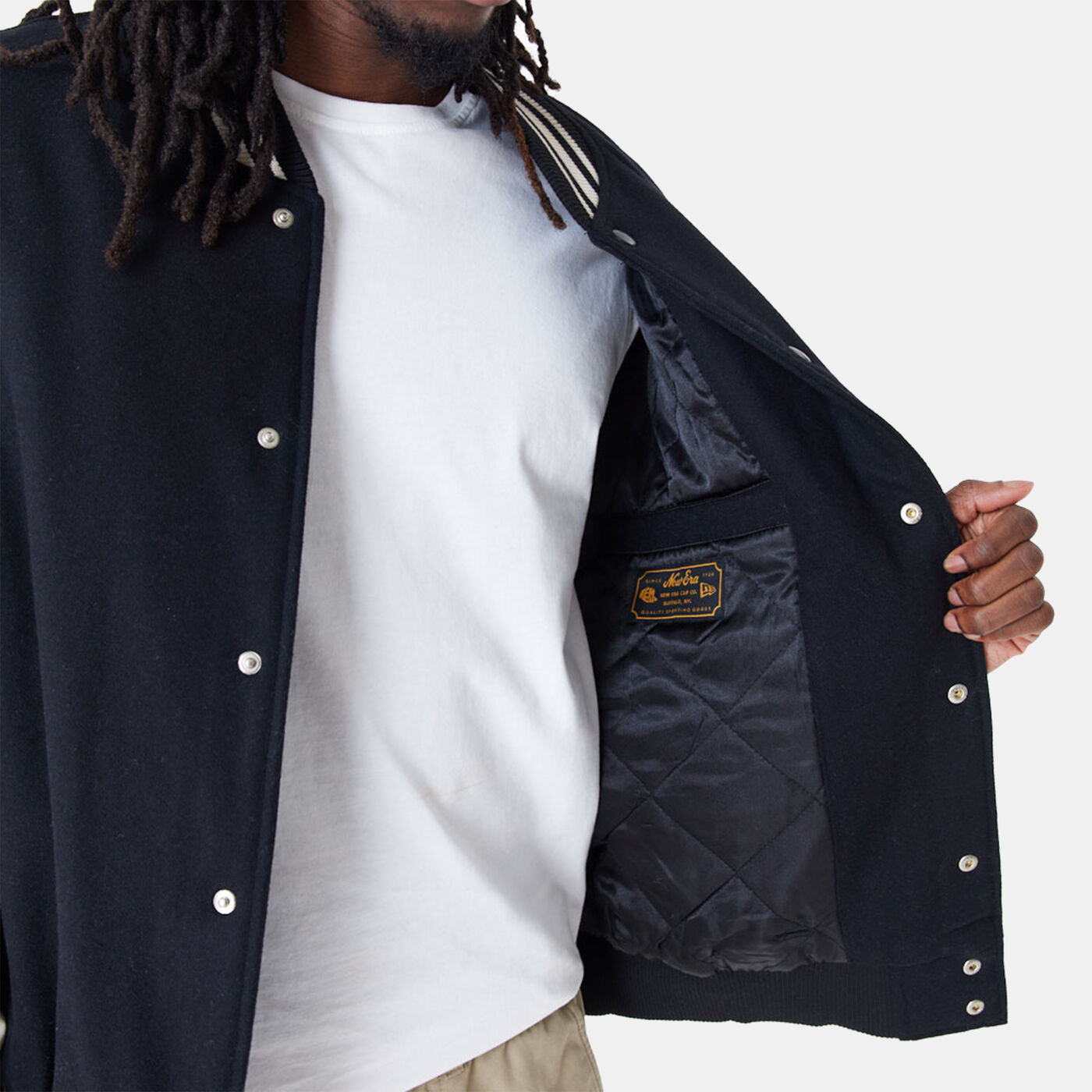 Men's Script Logo Varsity Jacket