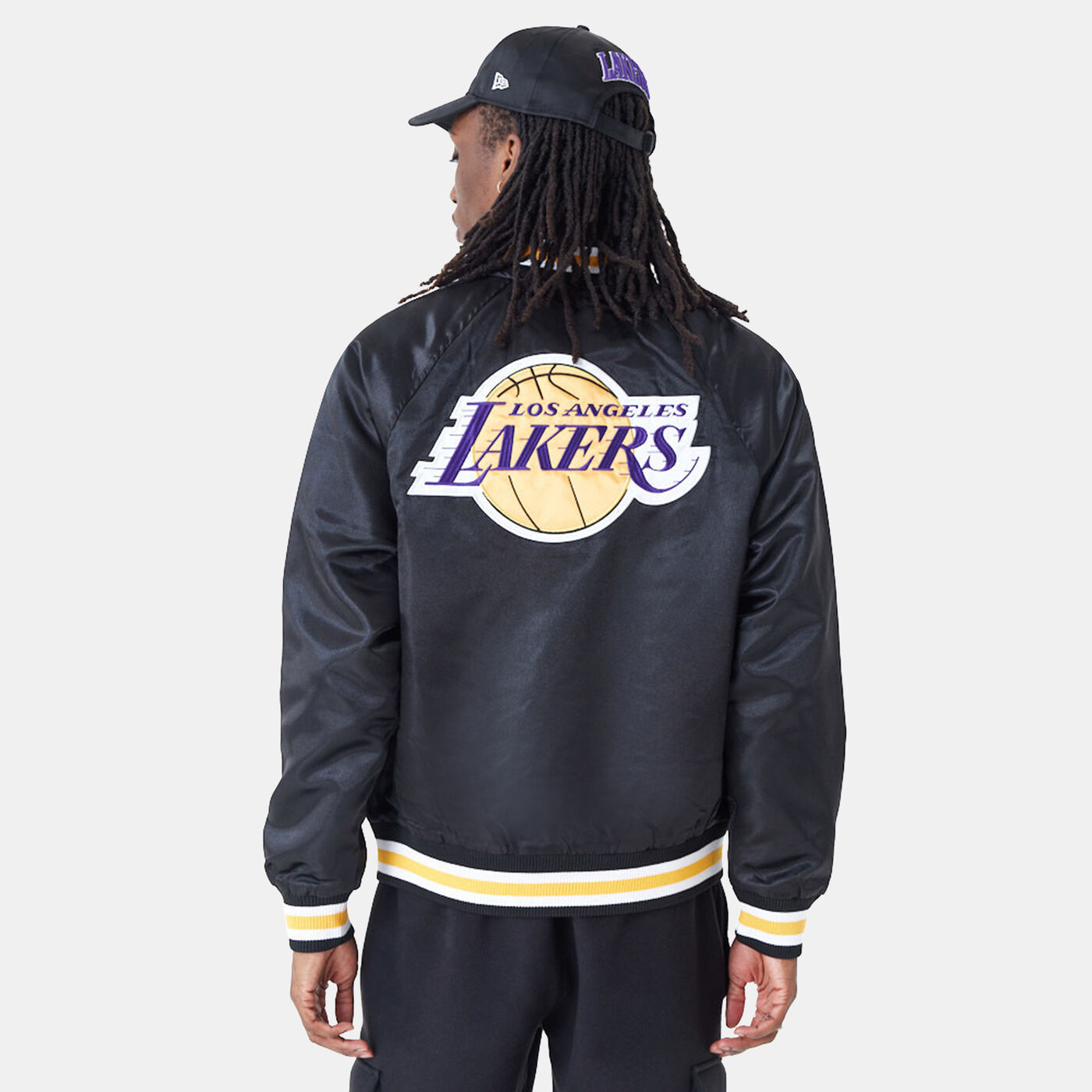 Men's NBA Los Angeles Lakers Off Court Retro Wordmark Jacket