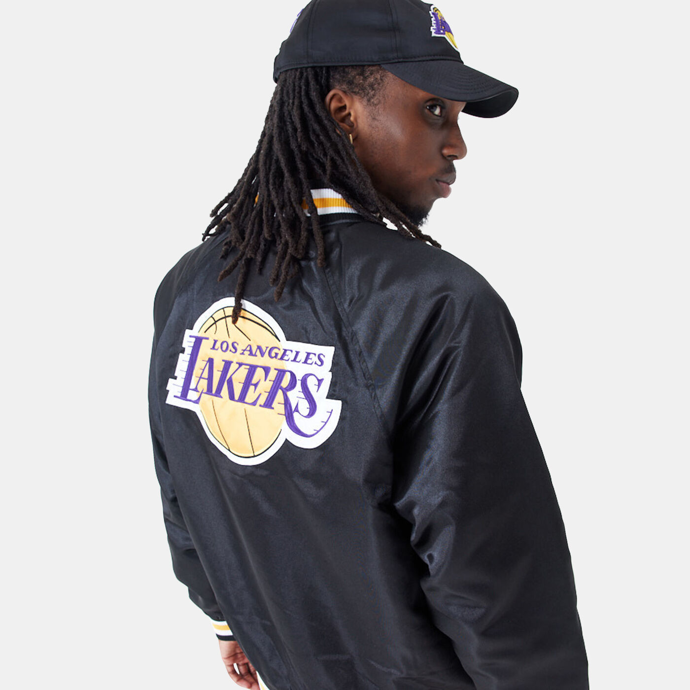 Men's NBA Los Angeles Lakers Off Court Retro Wordmark Jacket