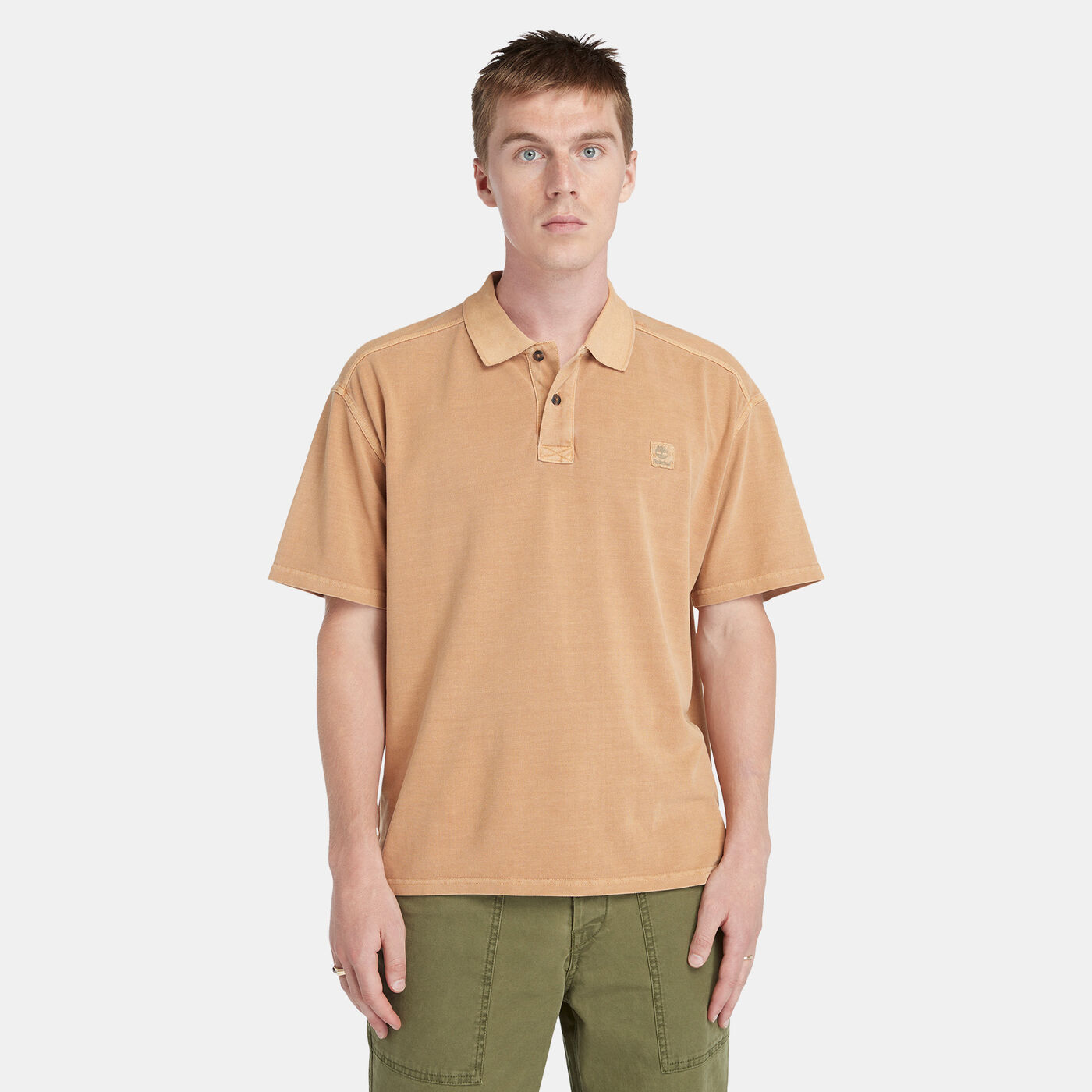 Men's Garment Dye Polo Shirt