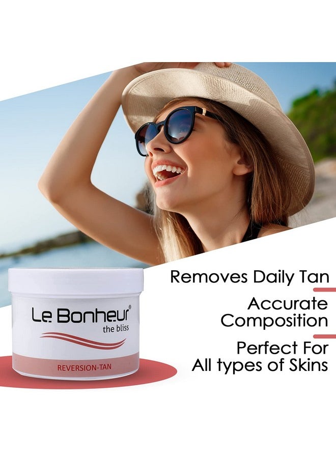 Le Bonheur Reversion Tan Removal And Skin Lightening Natural Exfoliating Cream | Removes Daily Tan | Effective Longer Shelf Life | 400Gm