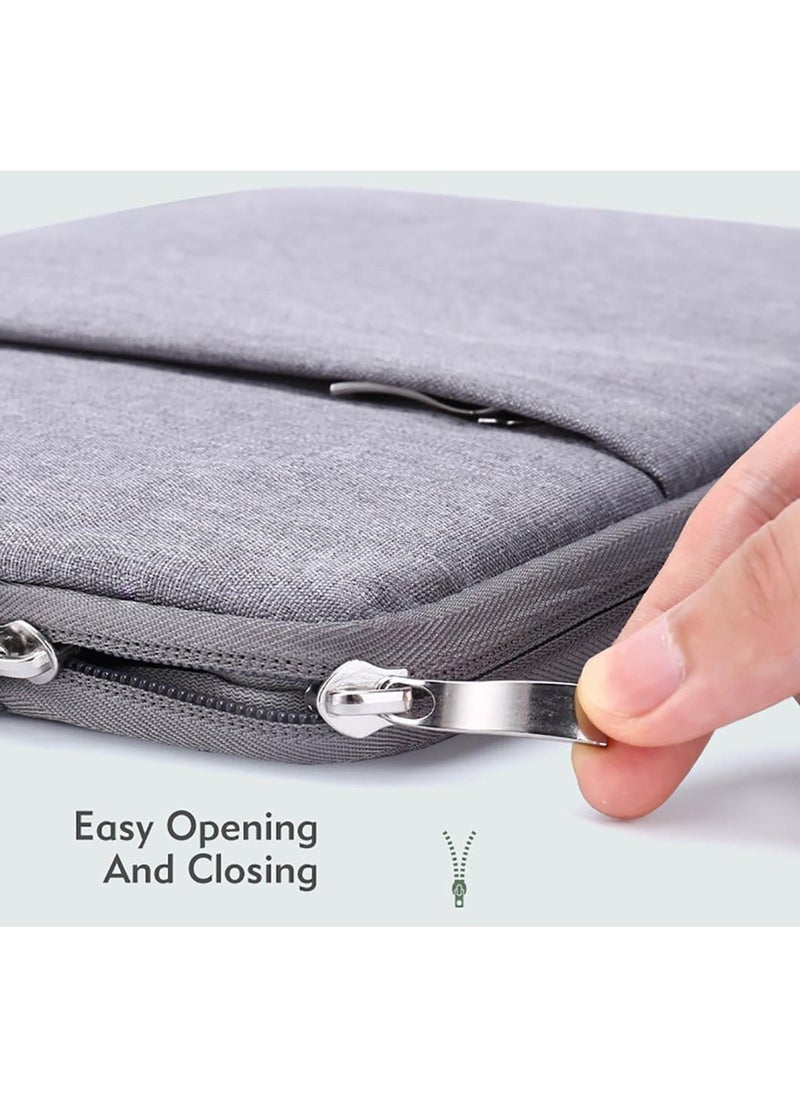 Laptop Case, 15 inch Laptop Sleeve Water Resistant Durable Computer Bag Notebook, Gifts for Men Women, Carrying Computer Bag Accessories Polyester Case with Pocket (Blue)