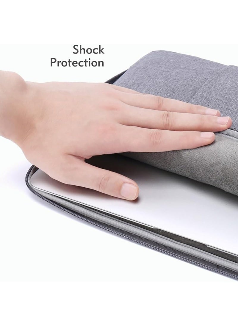 Laptop Case, 15 inch Laptop Sleeve Water Resistant Durable Computer Bag Notebook, Gifts for Men Women, Carrying Computer Bag Accessories Polyester Case with Pocket (Blue)