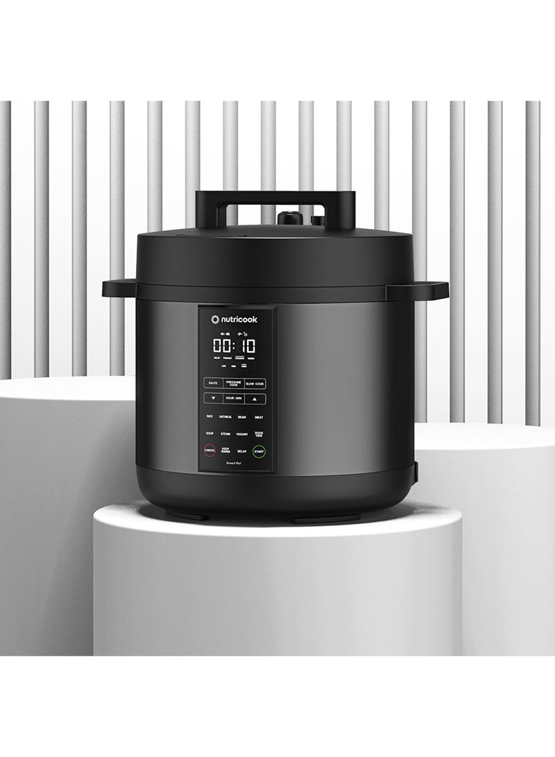 Smart Pot 2, 8 Liters, 9 In 1 Electric Pressure Cooker, Slow Cooker, Rice Cooker, Steamer, Sauté Pot, Yogurt Maker & More, 12 Smart Programs With New Smart Lid, 2-Year Warranty 8 L 1200 W SP208K Silver