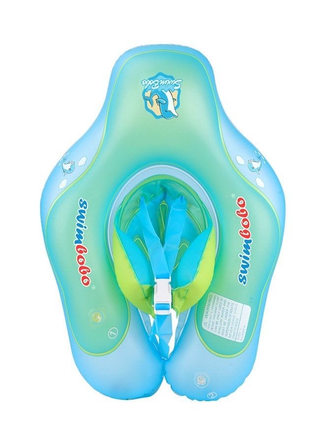 Inflatable Baby Swimming Pool Floating Ring,Prevent Babies from Choking on Water,Increase Water Playing Experience,Suitable for Babies (First Generation Simple Blue)
