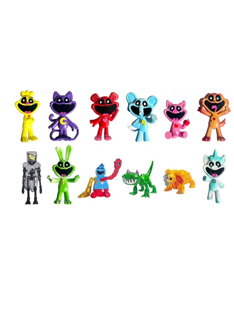 12 Piece Nightmare critters Action Figure Toys For Fans Series Figures Model Birthday Cake Toppers