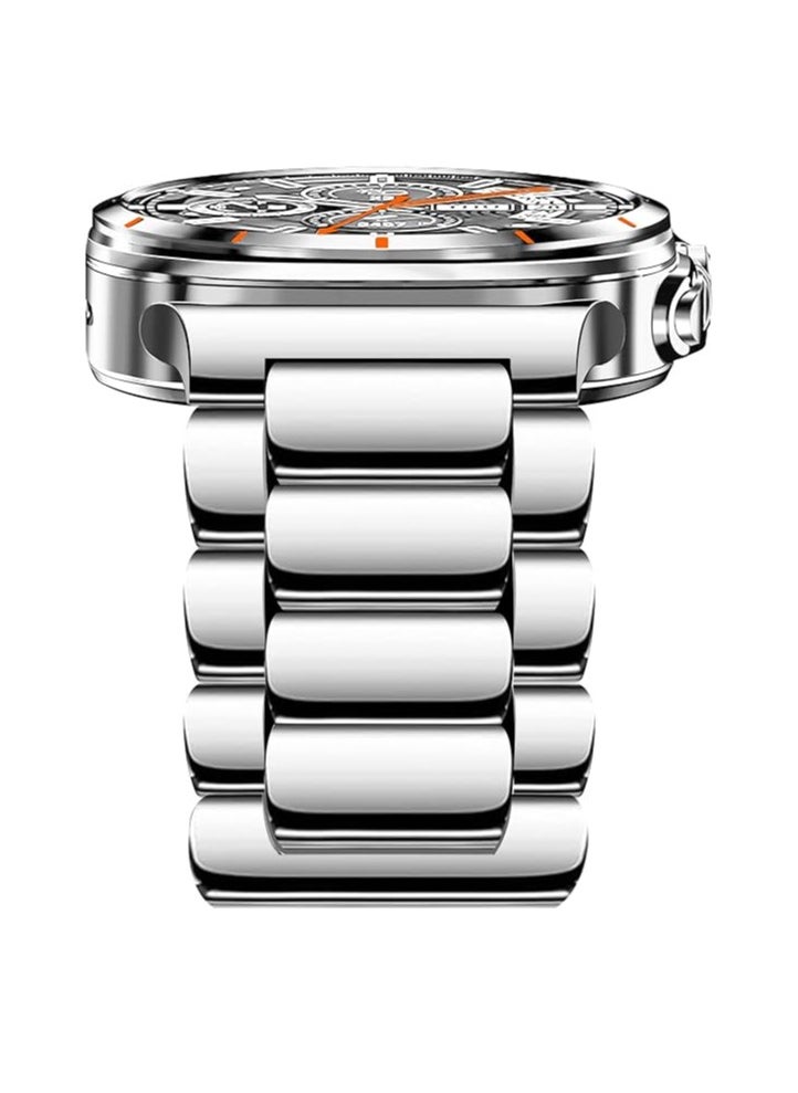 Stainless Steel Band Compatible with Samsung Galaxy Watch Ultra 47mm (2024) – No Gap Business Metal Strap for Galaxy Watch 7 Ultra 47mm, Elegant and Durable Design for Men & Women