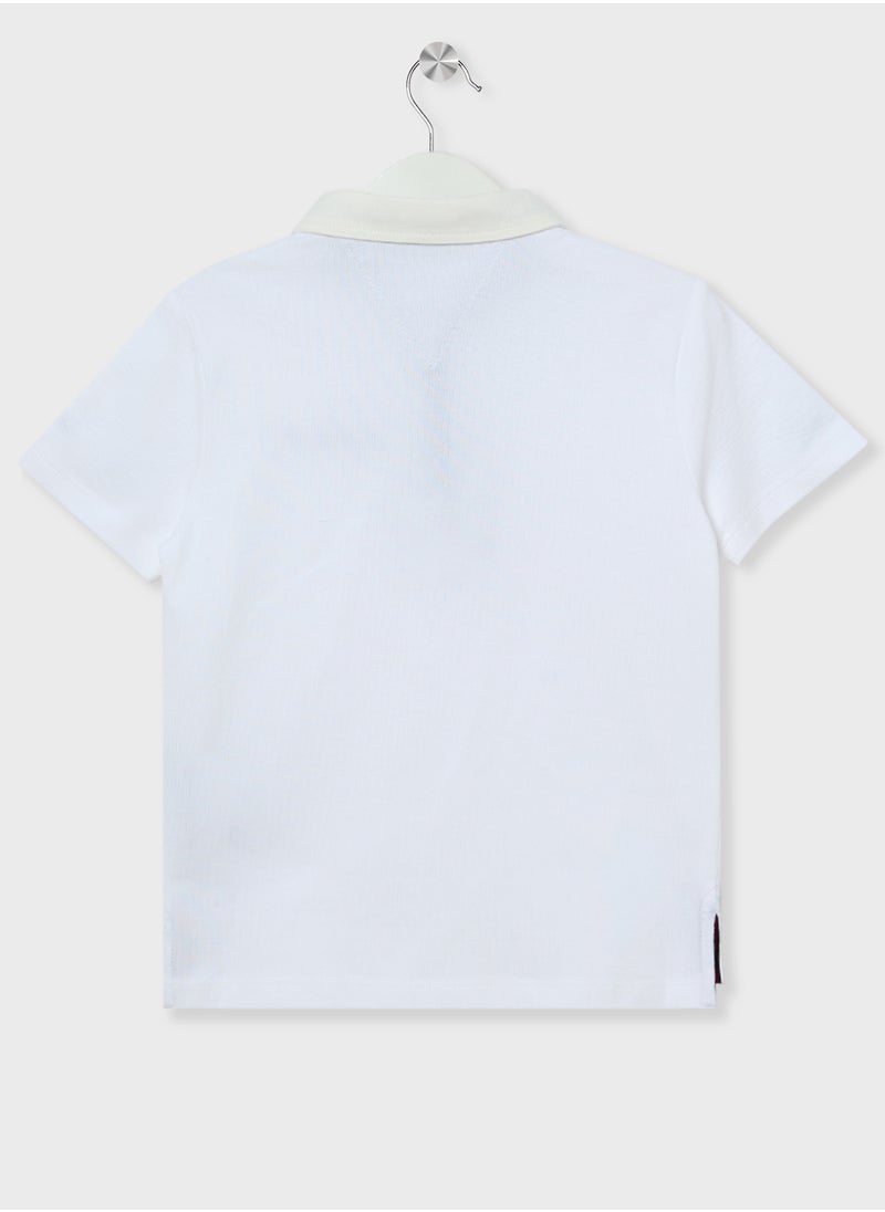 Kids Ithaca Stripe Regular Polo T-Shirt