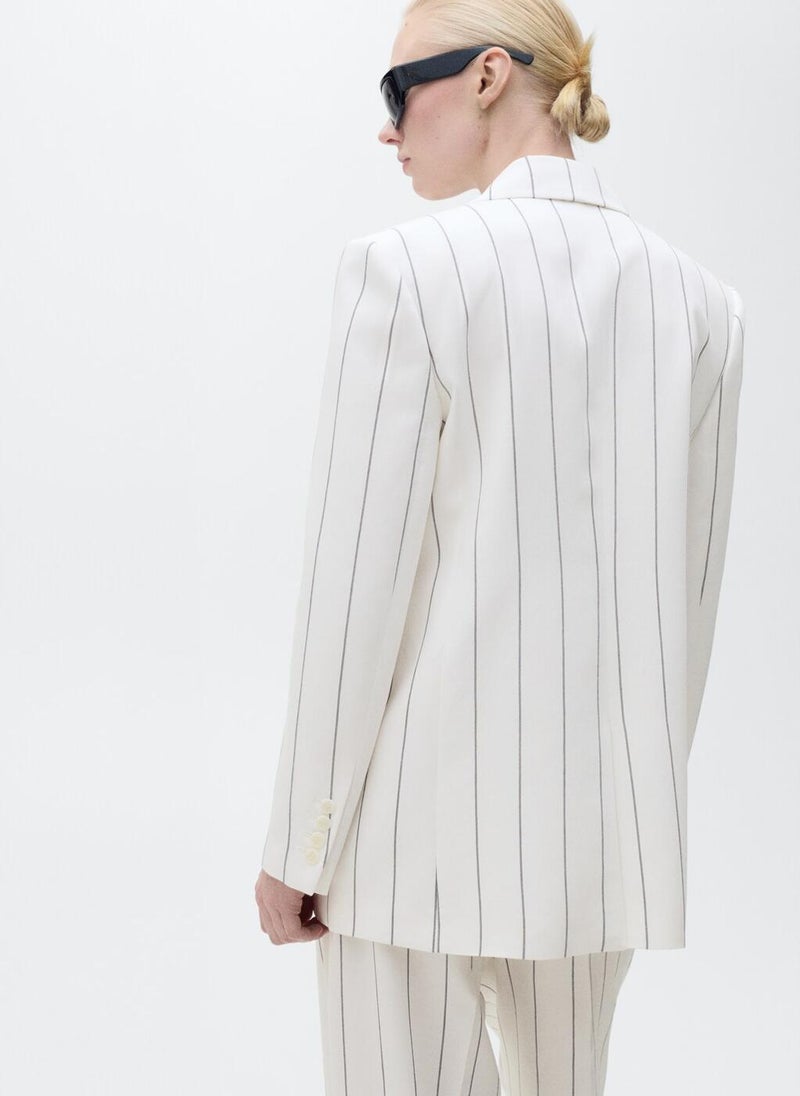 Pinstripe Suit Jacket