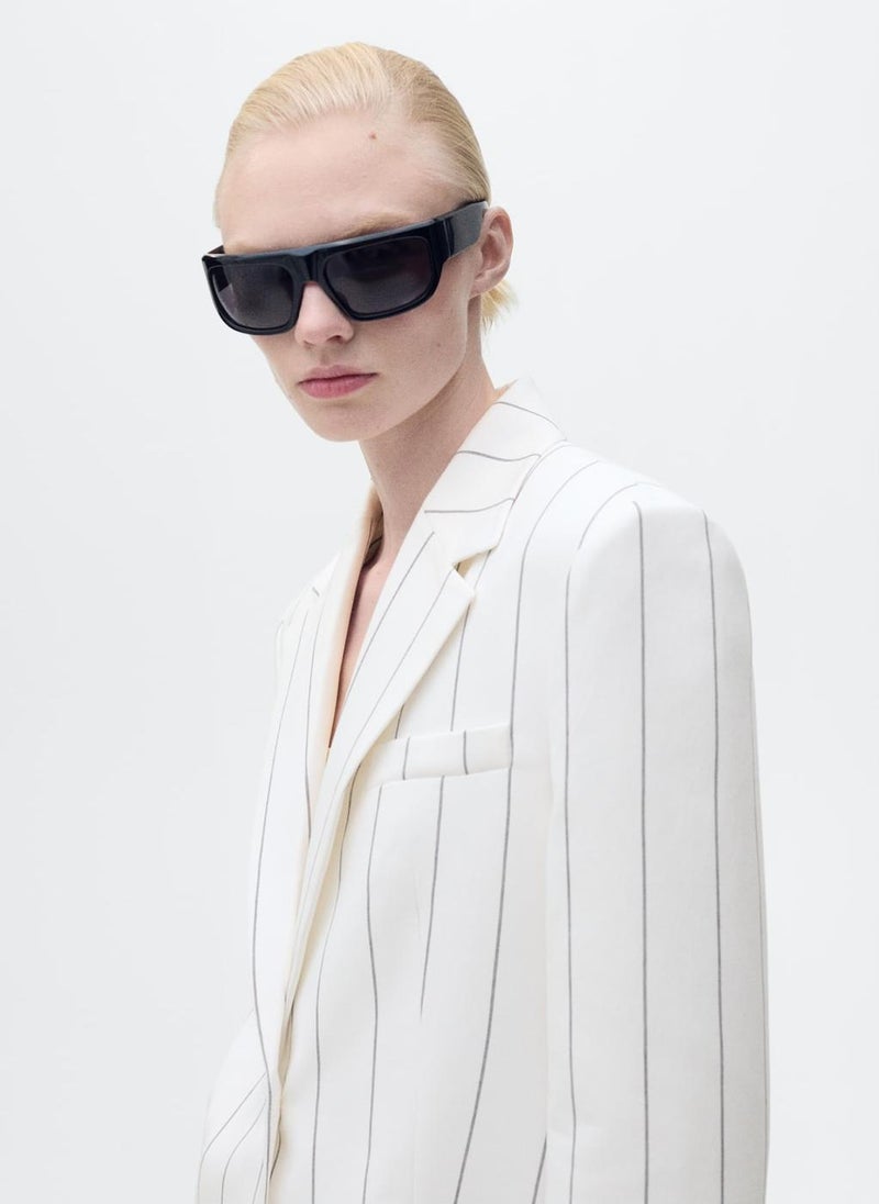 Pinstripe Suit Jacket