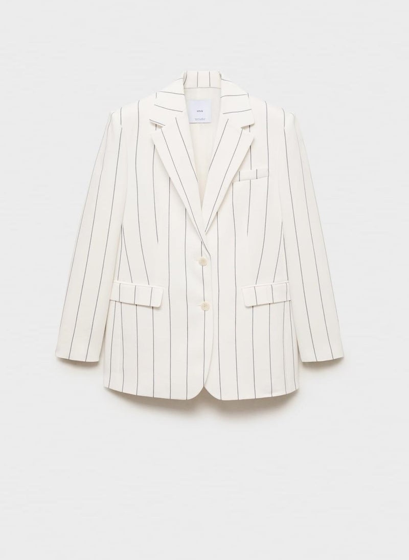 Pinstripe Suit Jacket