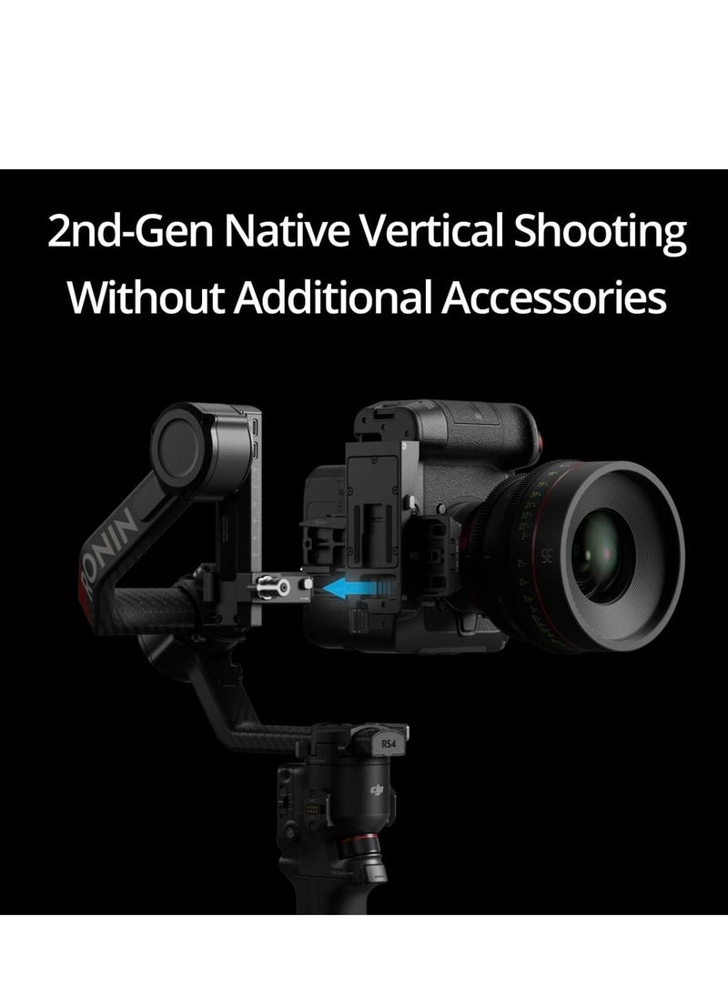 DJI RS 4 Pro, 3-Axis Gimbal Stabilizer for DSLR & Cinema Cameras