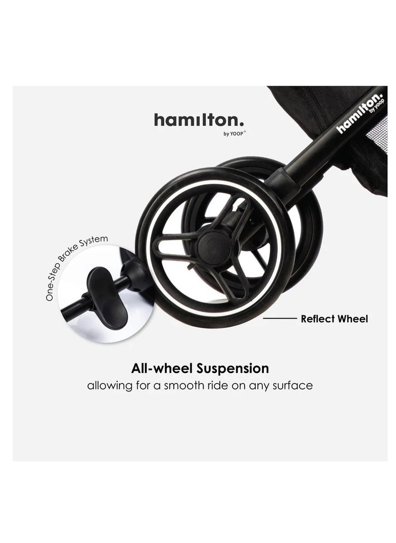 Hamilton by Yoop T1 Buggy – Lightweight Stroller - Grey