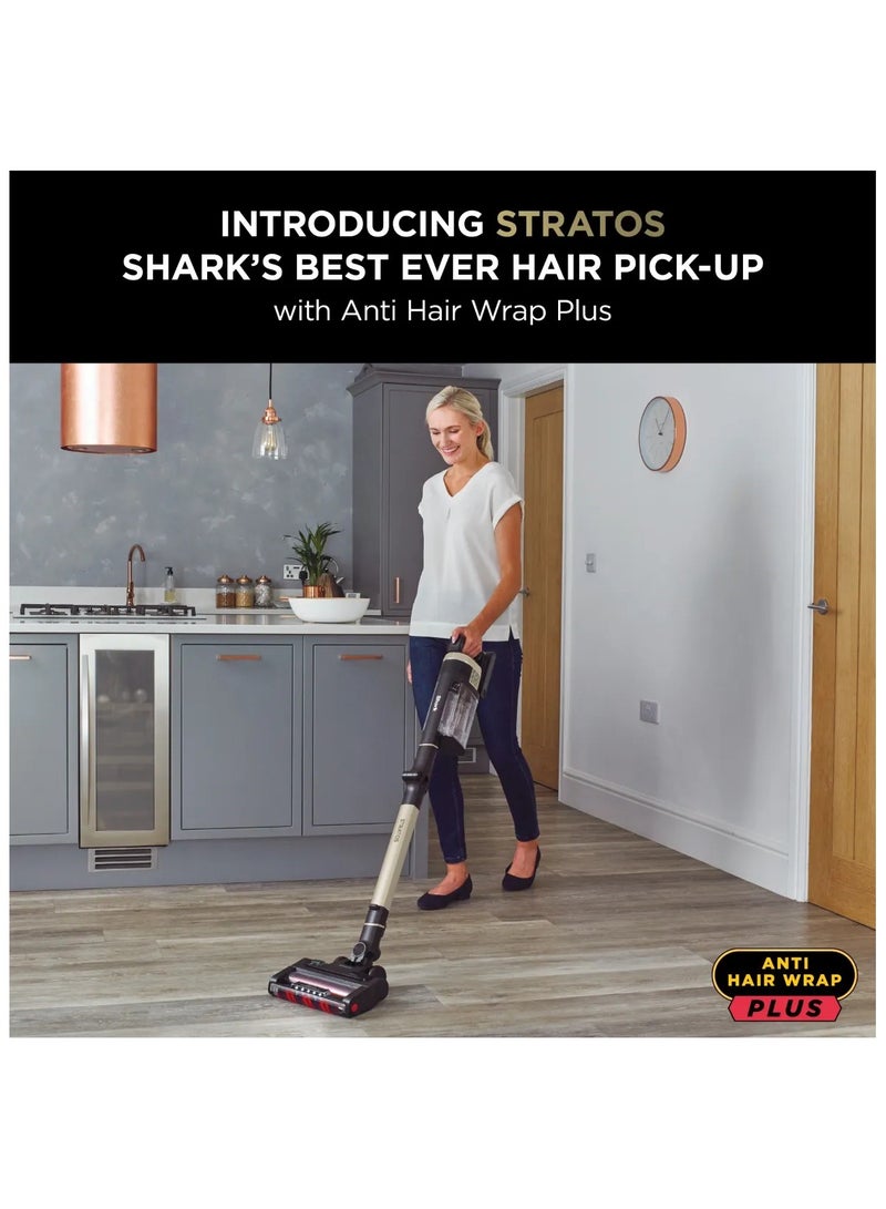 Stratos Cordless Stick Vacuum Cleaner With Anti Hair Wrap Plus And Clean Sense IQ, Single Battery, 1760 W IZ400MET Charcoal/Rose Gold
