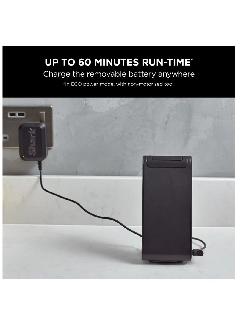 Stratos Cordless Stick Vacuum Cleaner With Anti Hair Wrap Plus And Clean Sense IQ, Single Battery, 1760 W IZ400MET Charcoal/Rose Gold