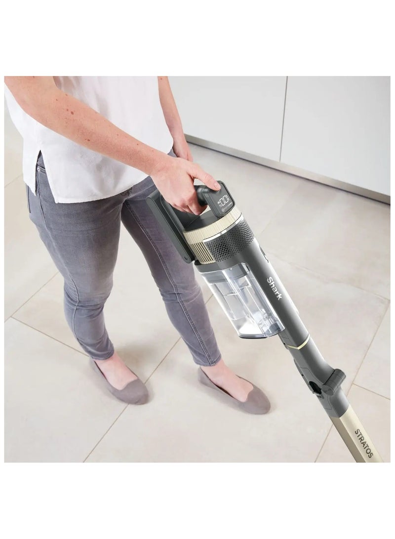 Stratos Cordless Stick Vacuum Cleaner With Anti Hair Wrap Plus And Clean Sense IQ, Single Battery, 1760 W IZ400MET Charcoal/Rose Gold