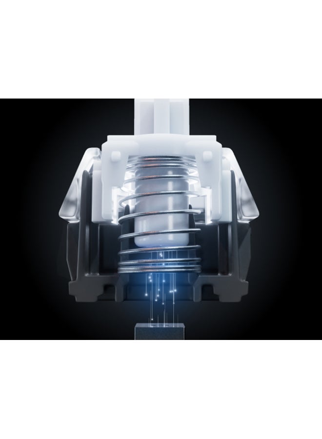 SteelSeries Apex Pro TKL Gen 3 White US Layout Keyboard OmniPoint 3.0 Switches, Adjustable Actuation, Rapid Trigger, Game-Ready Presets, Protection Mode, Rapid Tap / SOCD, OLED, RGB, PBT Keycaps, USB-C - White