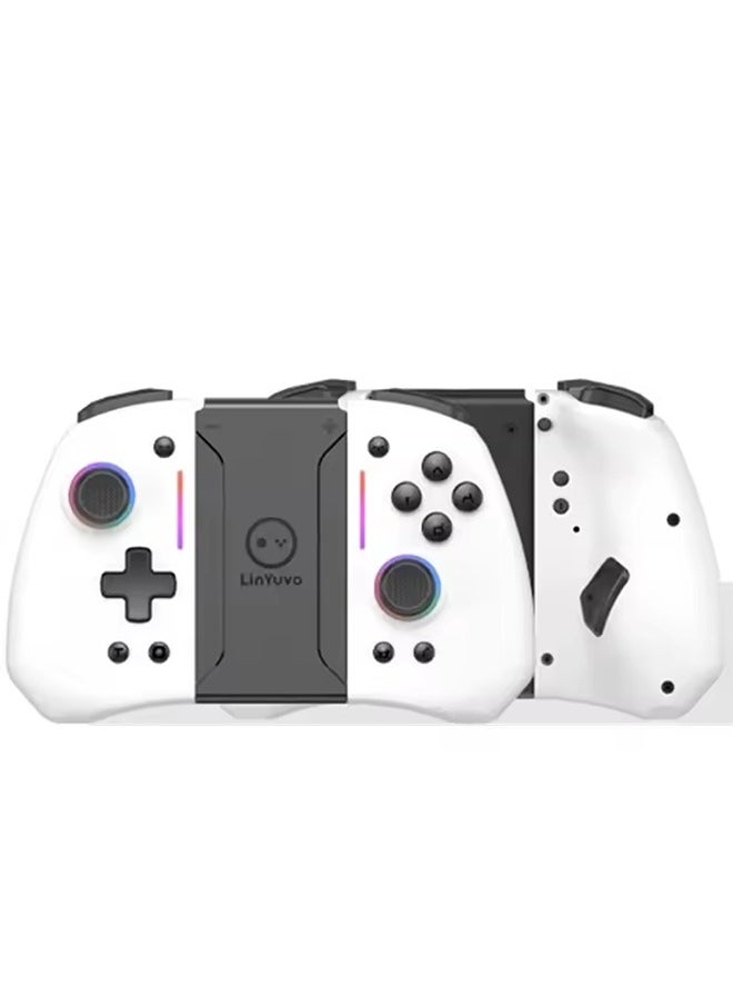LinYuvo KS42 Meteor Light Wireless Joy-pad with 8 Color RGB Lights for Switch/Lite/OLED, with Programmable,,Turbo & Vibration