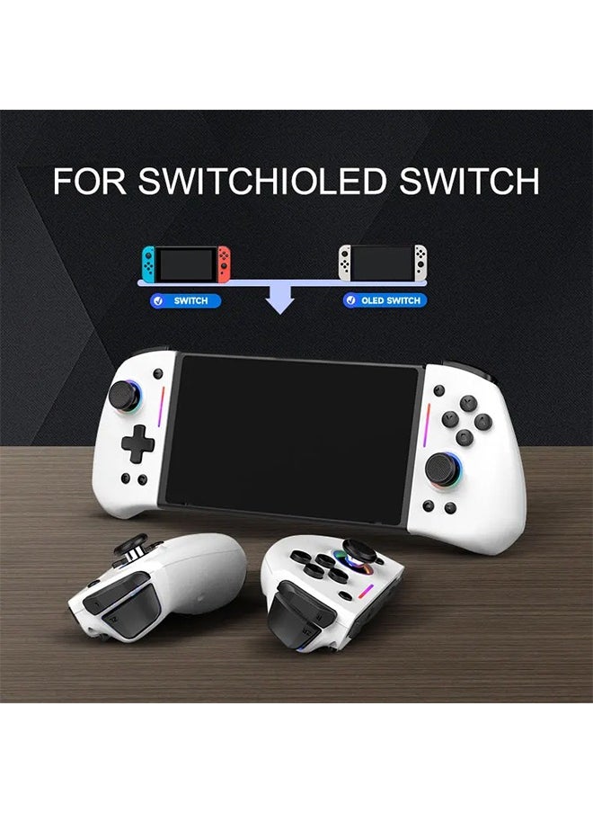 LinYuvo KS42 Meteor Light Wireless Joy-pad with 8 Color RGB Lights for Switch/Lite/OLED, with Programmable,,Turbo & Vibration