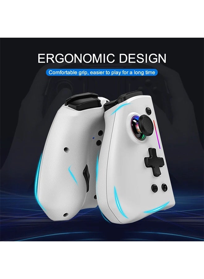 LinYuvo KS42 Meteor Light Wireless Joy-pad with 8 Color RGB Lights for Switch/Lite/OLED, with Programmable,,Turbo & Vibration