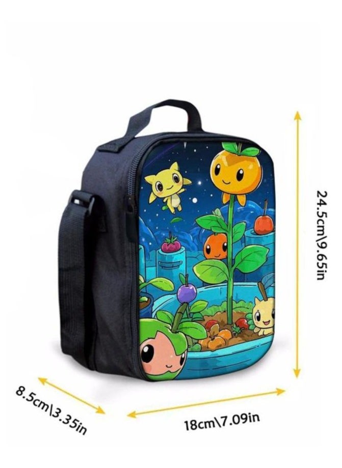 Cartoon three-piece schoolbag with zipper - 669