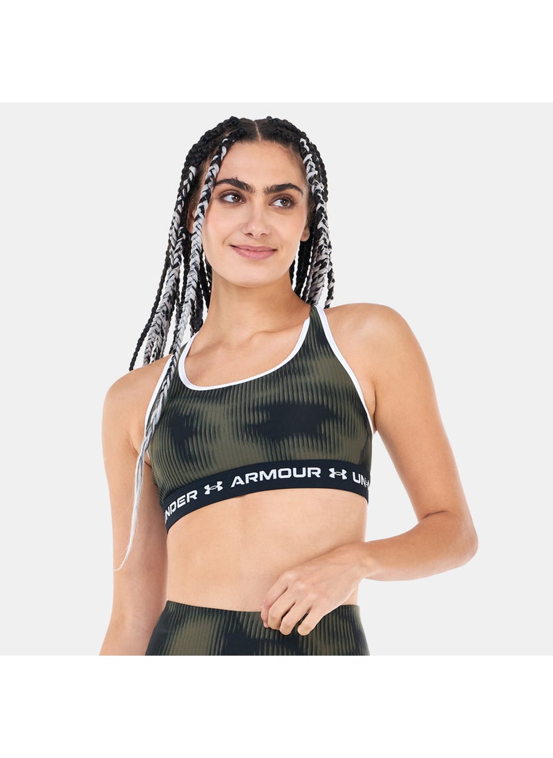 Women's Armour Medium Support Printed Sports Bra