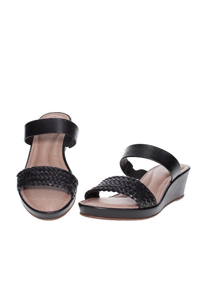 Beira Rio Ladies Wedge Sandals Black | Made In Brazil