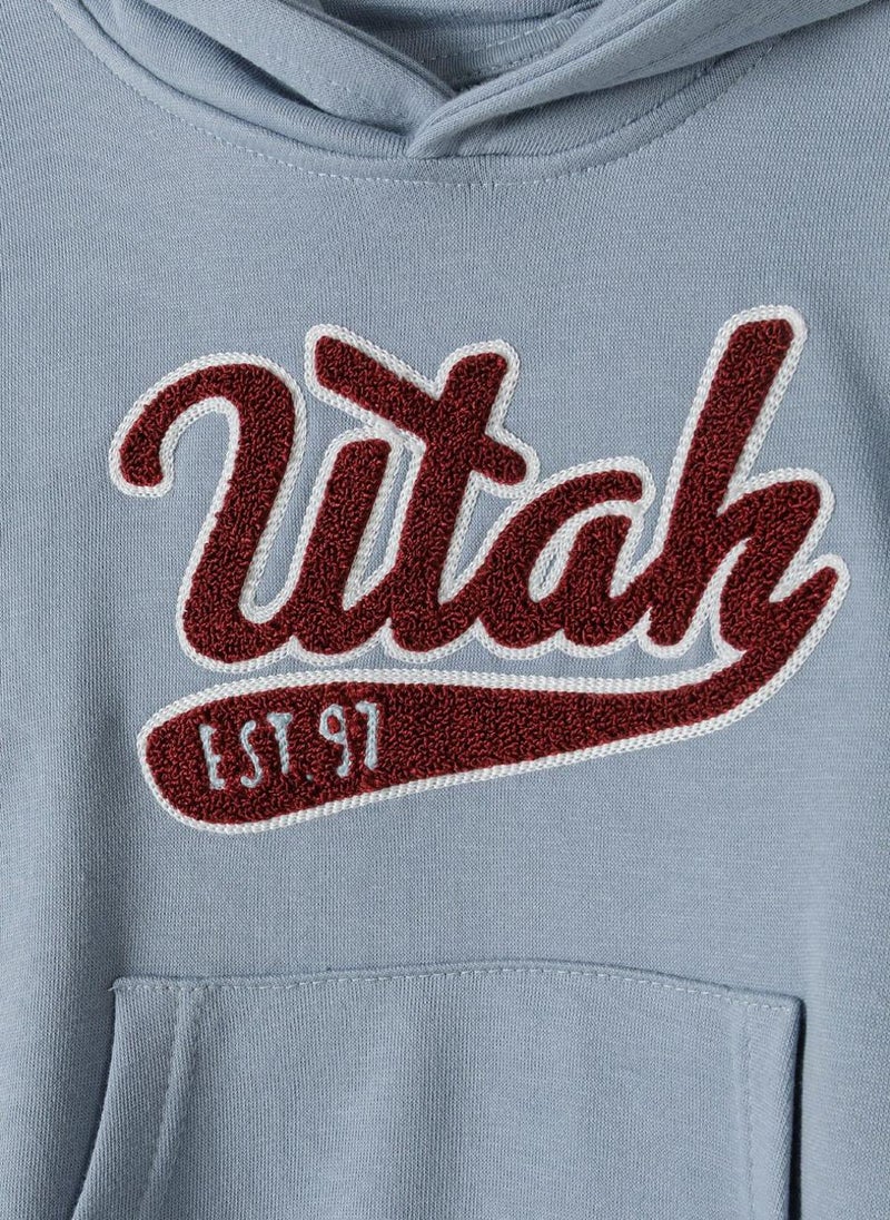 Kids Boys  Oversized Hoodie With Kangaroo Pocket