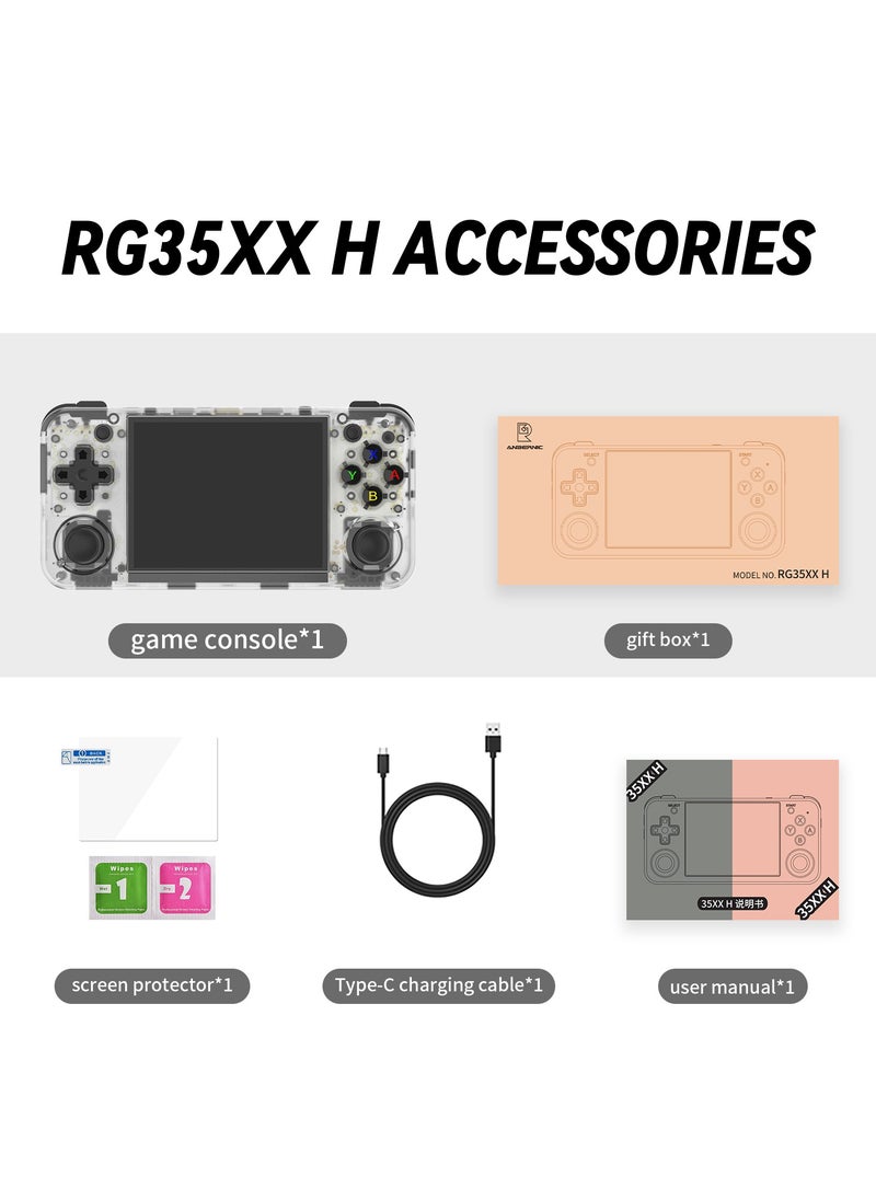 RG35XX H Retro Portable Game Console, Support 5G HDMI TV Output, WiFi, Bluetooth 4.2, 3.5