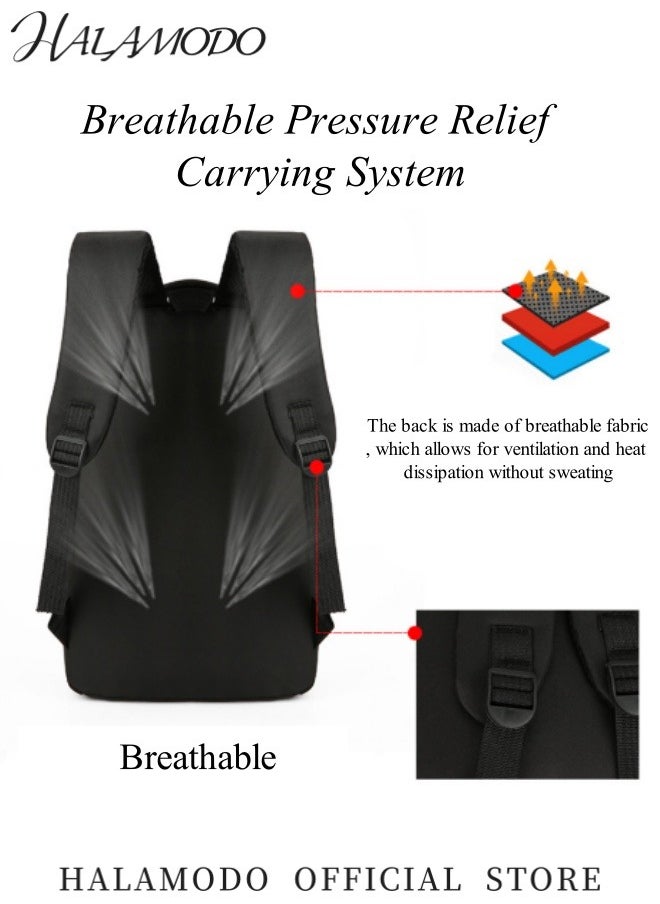 3PCS Laptop Bag Sets Large Capacity Laptop Backpack with USB Charging Port 15.6inch Office Laptop Work Bags Business Backpack for Men Women