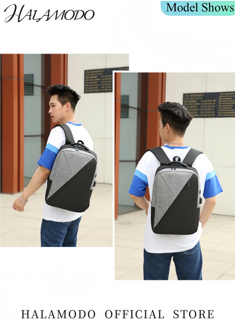 3PCS Laptop Bag Sets Large Capacity Laptop Backpack with USB Charging Port 15.6inch Office Laptop Work Bags Business Backpack for Men Women
