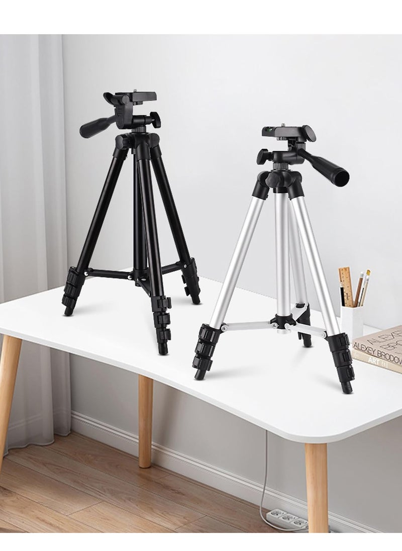 Flexible Tripod, 110cm Extendable Tripod for iPhone with Remote,Travel Camera stand with Carry Bag,Universal Phone Tripod for Video Recording/TikTok/YouTube