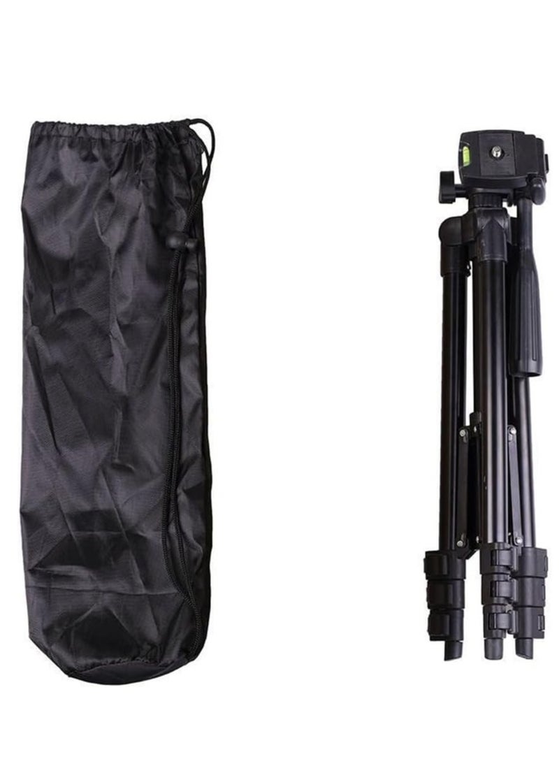 Flexible Tripod, 110cm Extendable Tripod for iPhone with Remote,Travel Camera stand with Carry Bag,Universal Phone Tripod for Video Recording/TikTok/YouTube
