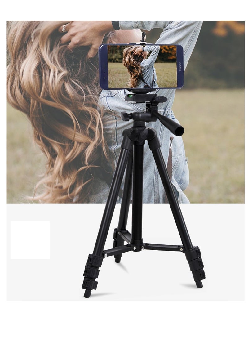 Flexible Tripod, 110cm Extendable Tripod for iPhone with Remote,Travel Camera stand with Carry Bag,Universal Phone Tripod for Video Recording/TikTok/YouTube