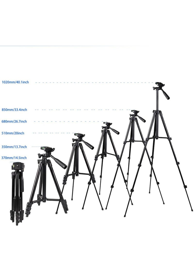 Flexible Tripod, 110cm Extendable Tripod for iPhone with Remote,Travel Camera stand with Carry Bag,Universal Phone Tripod for Video Recording/TikTok/YouTube