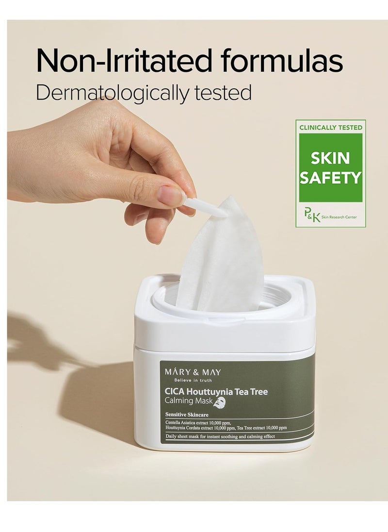 Mary&May Mary & May CICA Houttuynia Tea Tree Calming Mask |30ea