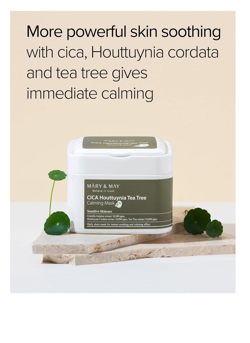 Mary&May Mary & May CICA Houttuynia Tea Tree Calming Mask |30ea