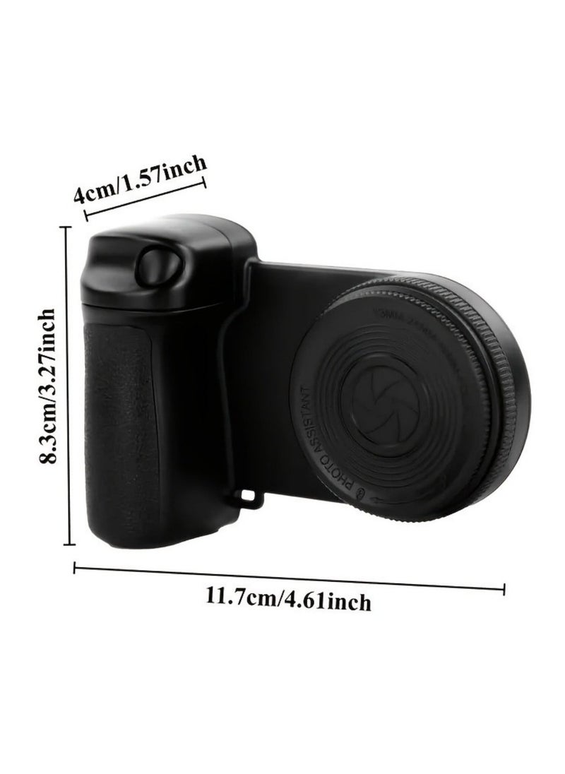 Magnetic Selfie Ring Light, Rechargeable LED Fill Light, Snap Grip with Wireless Bluetooth Remote Control for iPhone, Smartphone Camera Handle, Video Photo Shooting Acccessory Compatible with Magsafe