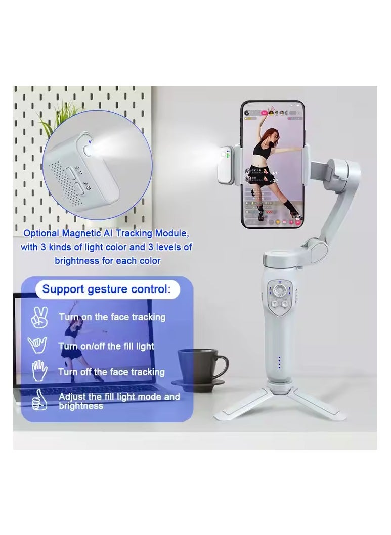 L7Cpro Foldable Gibmal Stabilizer for Smartphone Handheld Anti Shake Selfie Tripod with Face Tracking