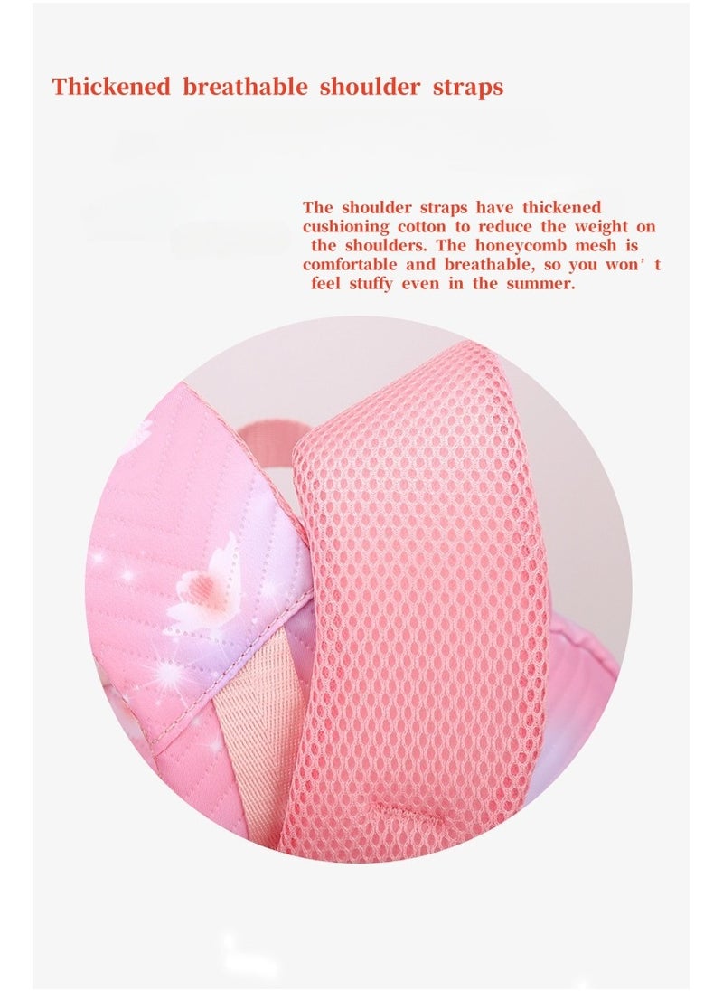 Stitch cartoon print embossed large capacity schoolbag for primary and secondary school students cute backpack light and fashionable backpack 31*43*16CM