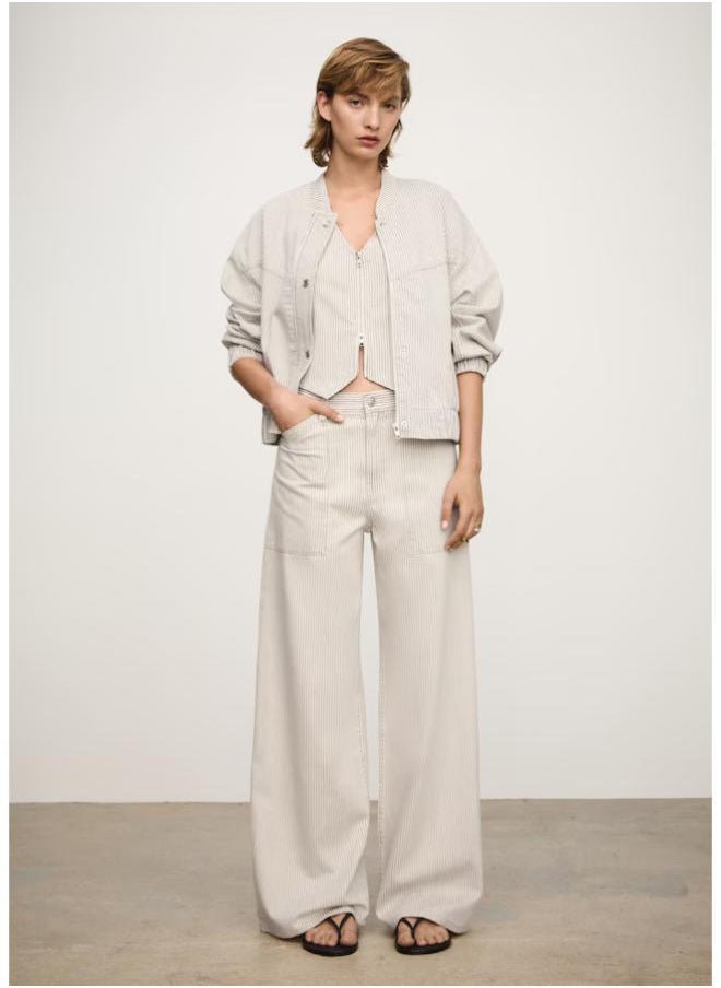 Striped Denim Jacket