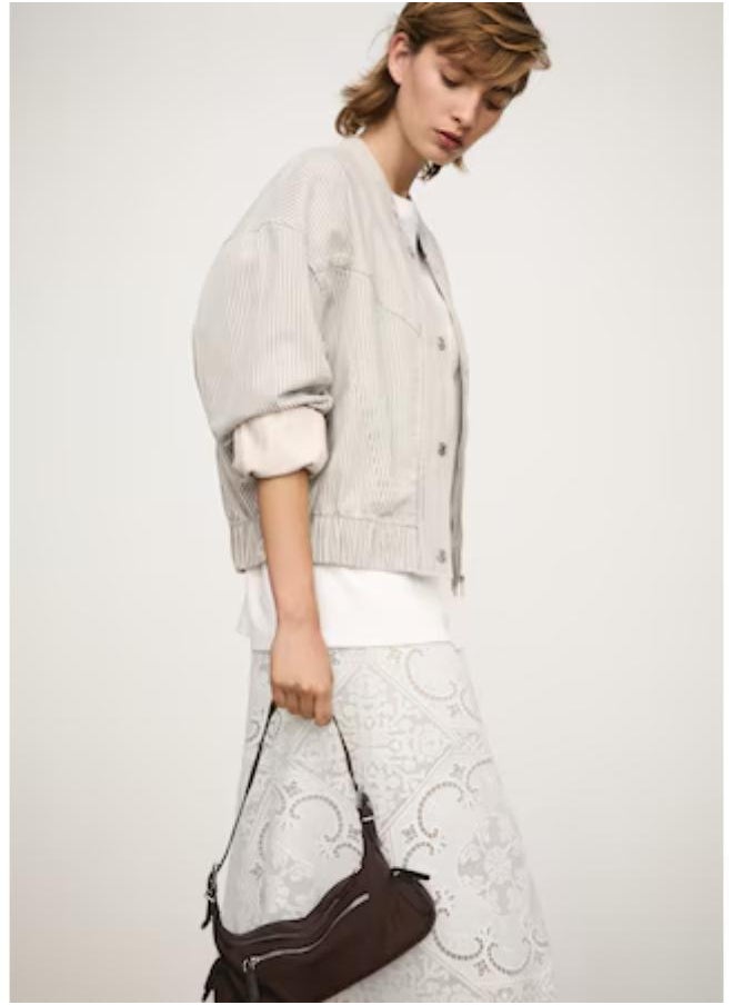 Striped Denim Jacket