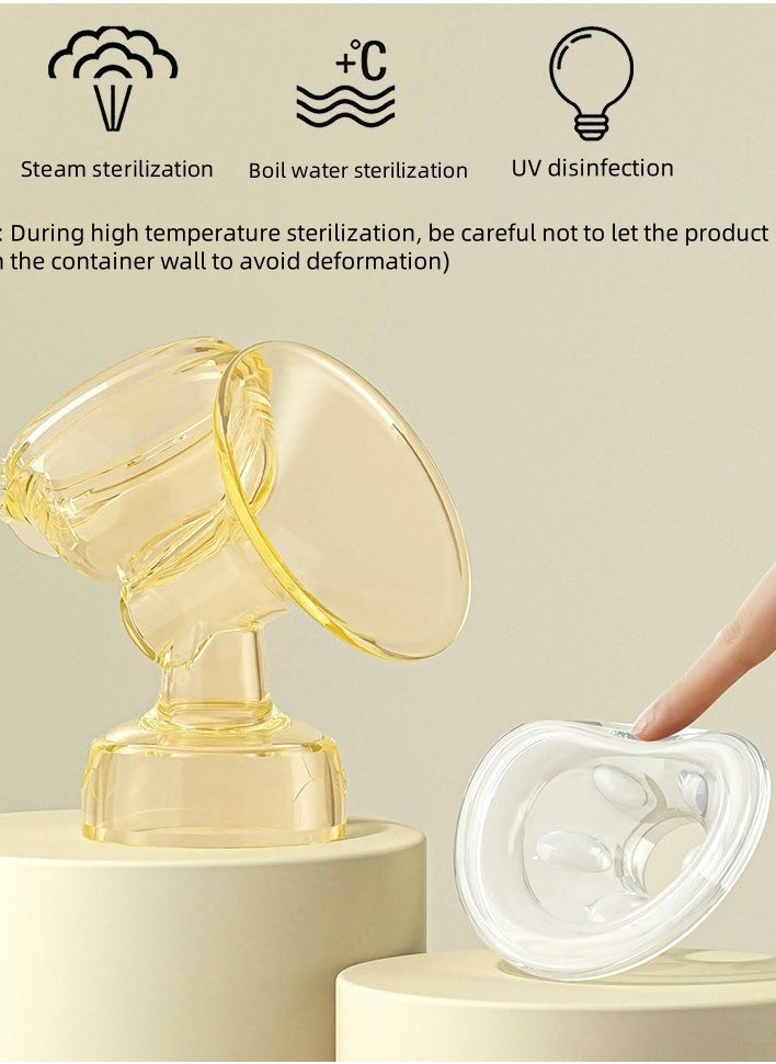 Manual breastfeeding breast pump small portable nano antibacterial milk collector multifunctional milk bottle massage lactation