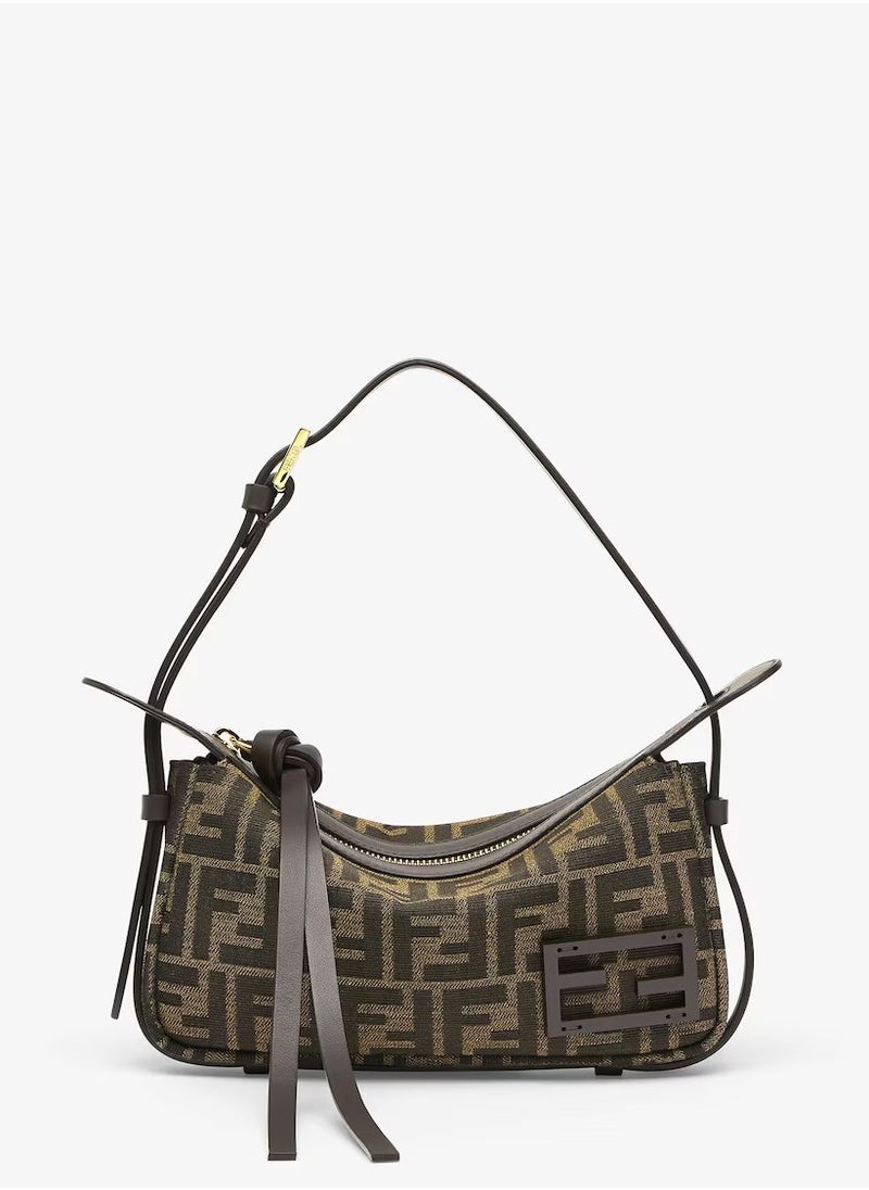 Simply Fendi Mini Brown FF jacquard fabric mini bag