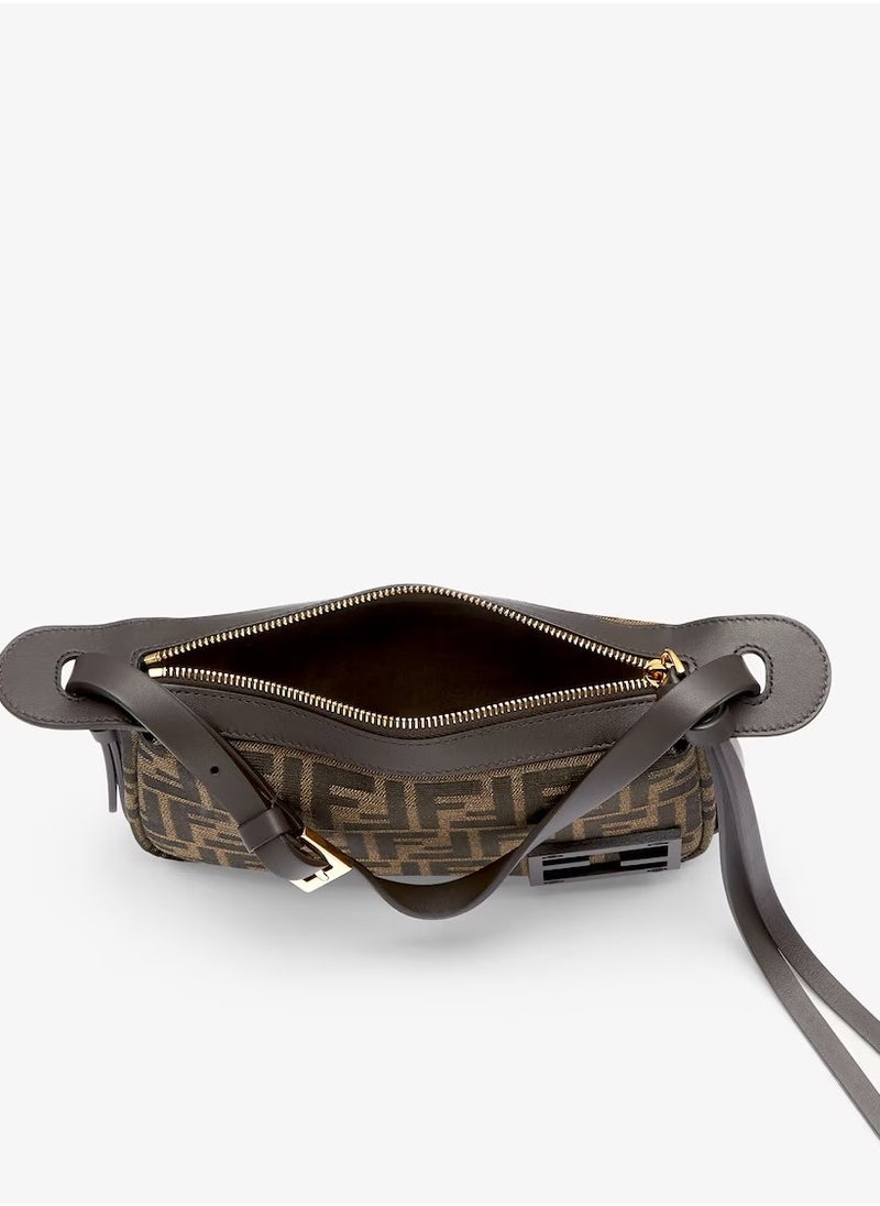 Simply Fendi Mini Brown FF jacquard fabric mini bag