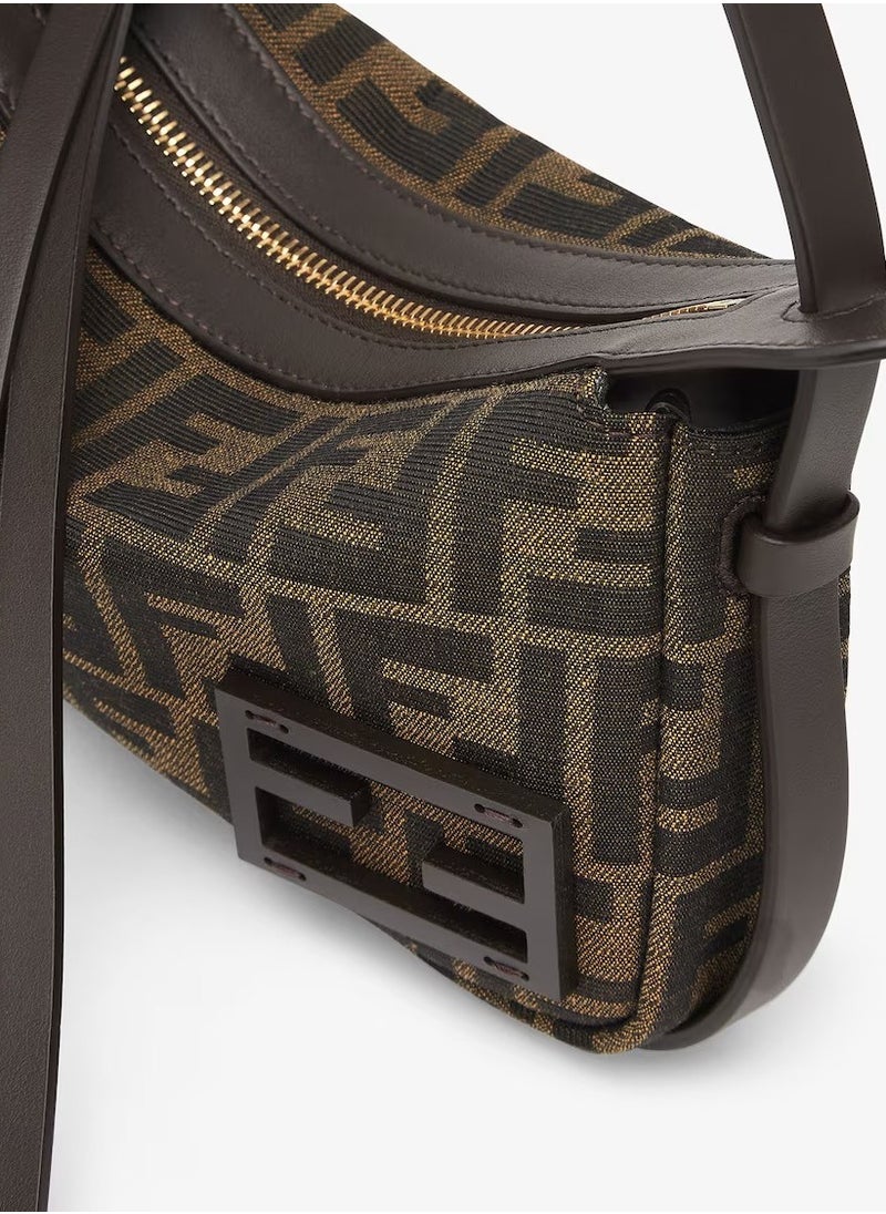 Simply Fendi Mini Brown FF jacquard fabric mini bag