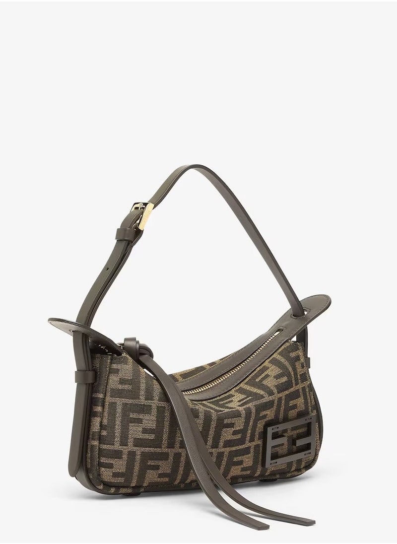Simply Fendi Mini Brown FF jacquard fabric mini bag