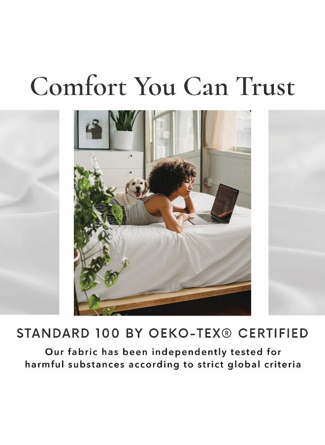 Bamboo Bay 6 Piece California King Size Sheet Set, 100% Viscose Made from Bamboo, Breathable, Ultra Soft Cooling Bed Sheets for Hot Sleepers, Beddings with Deep Pockets Fit 16